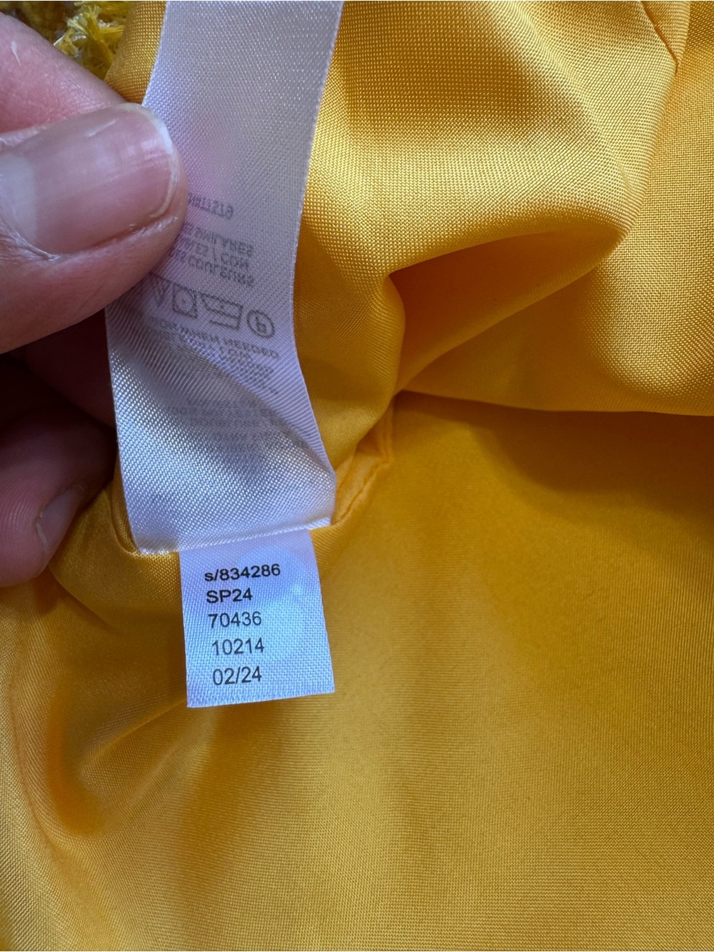 Ann Taylor Bright Yellow Cropped Tweed Blazer - Picture 9 of 10